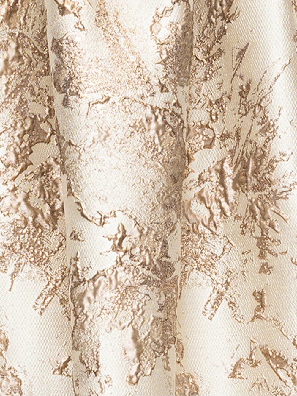 Xscape Strapless Gold and Cream Brocade Gown - Picture 4 of 12